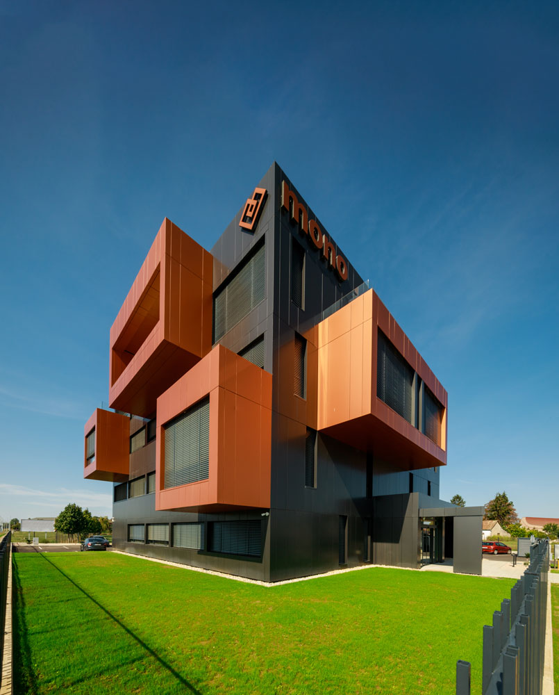 Mono building on a sunny day